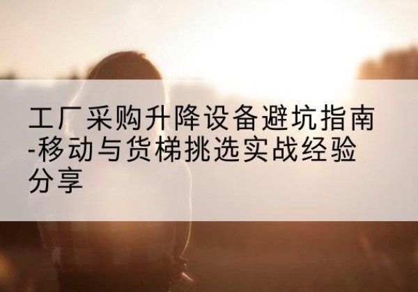 硚口移动式升降机怎么选-工厂采购升降设备避坑指南-移动与货梯挑选实战经验分享