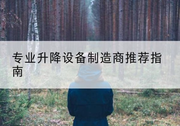 硚口电动剪叉升降平台厂家-专业升降设备制造商推荐指南